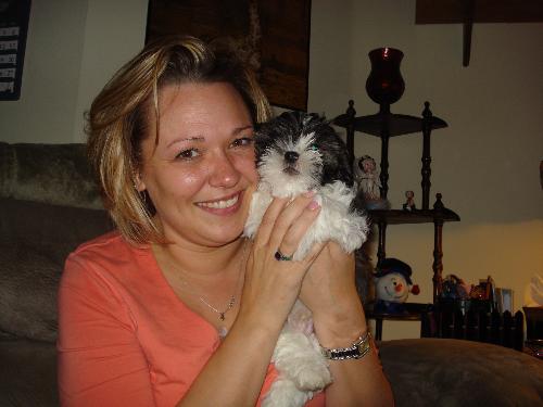 Christen and Dexter - This is my good friend and new puppy Dexter