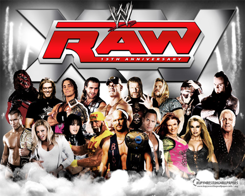 Old Raw poster - The old school poster for WWE RAw brand