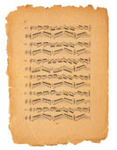 Sheet Music - Picture of old sheet music