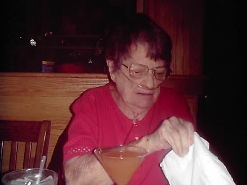 My mother on her 92nd birthday at Applebee's. - Shortly after we got home from the restaurant, Mom fell, broke her ribs, and then went into full-blown congestive heart failure. She is now home from the hospital, but is on hospice care. I can only hope that she recovers just enough to enjoy the things she was enjoying on her birthday, but I know she'll never recover from CHF or emphysema. I'm happy she's home for Christmas. I'm not happy that this might be the last one. Regardless, it's good to have her home. (12/25/08)