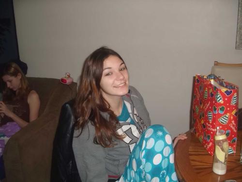 Stephenie - my oldest daughter christmas morning 2008