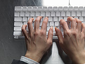 computer keyboard - photo of Woman typing on computer keyboard