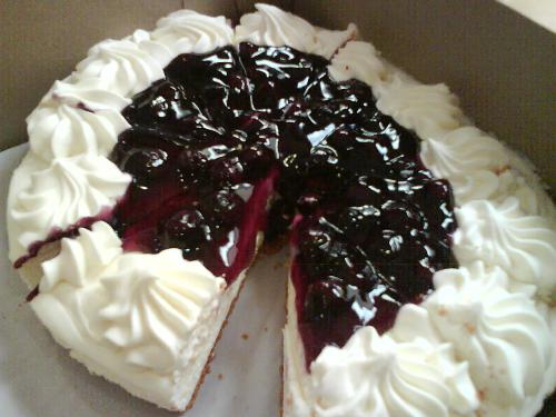 Blueberry cheesecake!!! - my favorite cake... lol.