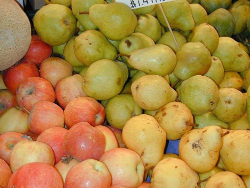 Fruit - Fruit: Pears, Apples, Cantaloupe Copyrighted Image