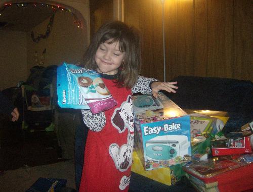 My daughter - My daughter with her Easy Bake Oven she got for Christmas My daughter - My daughter with her Easy Bake Oven she got for Christmas