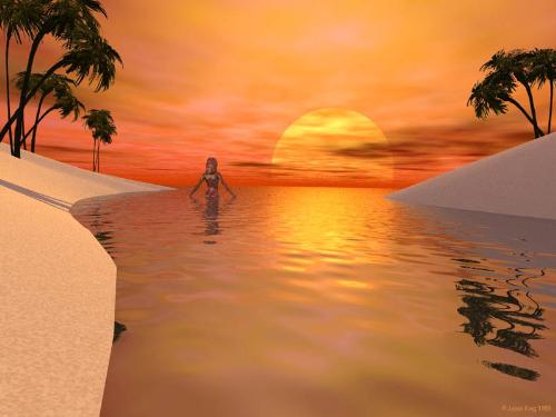 Sunset - The sun rises and sets.Our life is like that.