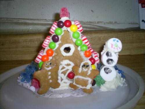 Front - This is the front of the gingerbread house.