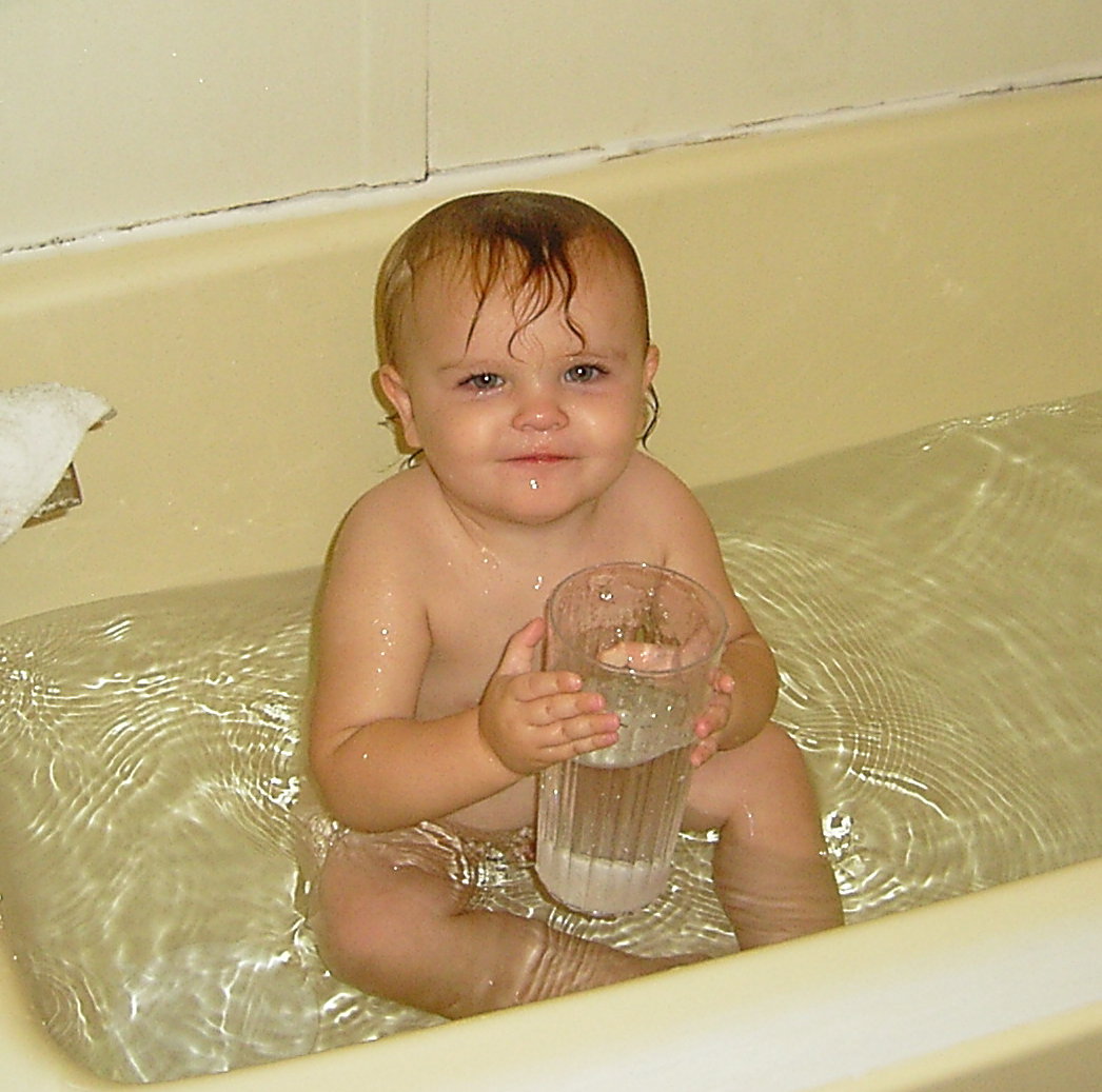 Splish Splash - Kameron in the bathtub