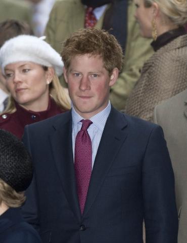 prince harry  - prince harry at xmas service