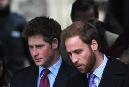 william & harry - william & harry at xmas service