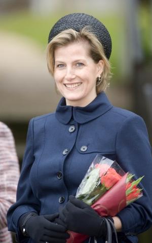 countess of wessex - sophie at xmas service