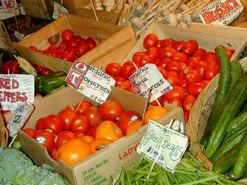 Vegetables - This is a photo of a basket of tomatoes.