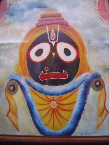Lord jagannath - jagannath means the lord of the world. He is worshiped in the jagannath temple ,puri,india.