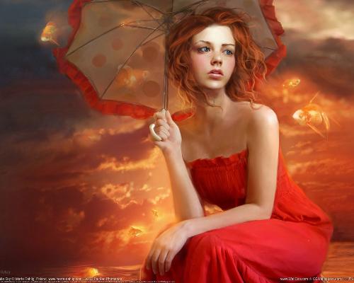 sunset - a lonely girl