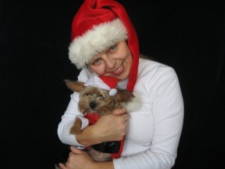Roxy and I - Young Roxy Raphael and I this Christmas 2008