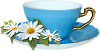 Bluer Than Blue Teacup and Saucer - Photo of Bluer than Blue Teacup and Saucer Photo is copyrighted