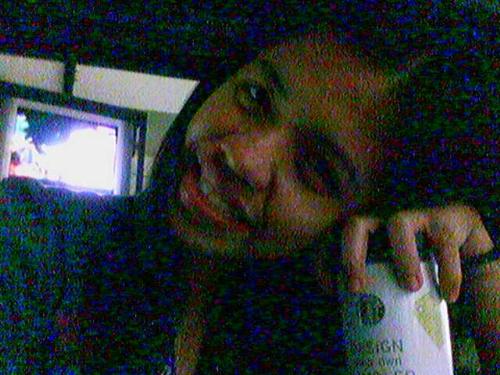 january 2008 - photo was taken: january 1, 2008.  here's the catch -- first day of 2008 and iam working! imagine that! I should be with my family but, yeah, that's life. call center life! its ok though -- its double pay baby and not so many calls were taken.   and im with my favorite tumbler here, from Starbucks! but unfortunately i dont have it anymore. i accidentally broke it. fall from the table. tsktsk. careless me!