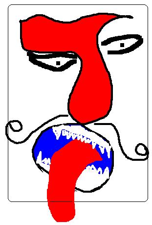 Funny drawing of my son - This is a funny drawing by my son at his age of 3.