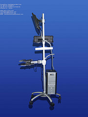 EECP MACHINE - Computer Control Unit - [EECP] - [EECP(ECP) or Enhanced External Counter Pulsation is a modern machine designed in USA and approved by USDFA for treatment of heart disease arteries. It increases blood flow to the diseased arteries by 200% and opens up collaterals. Thus it relieves chest pain and difficulty in breathing. The patient can walk longer, breathe easier and have a much better quality of life. The five year survival rate is the same for surgery, stents and EECP(ECP).] - [Who can benefit from EECP(ECP) ? - Those who have been advised bypass surgery and choose not to have it.] - [Those who cannot afford the cost of bypass surgery.] - [Those who have other diseases which make them unfit for surgery eg. coexisting Diabetes Mellitus, Bronchial Asthma, Kidney failure, Thyroid disorders, old age i.e. more than 80 yrs.  Those who have already had bypass surgery done a few years earlier and don't want to suffer the experience again.] - [Those patients who cannot afford the exorbitant cost of angioplasty (upto Rs 3.75 lacs with two cipher stents and reopro).] - [Those patients who have chest pain or breathlessness of cardiac origin and do not wish to undergo any further investigation can go for EECP(ECP) directly.  Patients whose stents have got blocked again.] - [How does EECP(ECP) work?] - [Actually it is quite simple. The patient lies comfortably on a couch in an A/c room. The legs, thighs and buttocks are enclosed in rubber bladders like those in a BP cuff. Three electrodes are placed on the chest wall to monitor the heart rhythm. One sensor is placed on the index finger or earlobe to monitor the pulse wave. The machine is then started and it sends pressure waves to the air bladders synchronized with the heart beats in such a way that when the heart contracts, a negative pressure wave is sent through the legs so the blood meets with very little resistance. When the heart relaxes (during diastole) positive pressure waves send the blood back to the heart in a more effective manner. So the coronary perfusion is increased by 200%.This causes the collapsed collaterals to reopen and provide blood to areas starved of oxygen.] - [In brief EECP(ECP) results in; Increased diastolic perfusion pressure, Increased coronary perfusion, Increased coronary collateral flow to ischemic regions of myocardium, Decreased ventricular load, Increased venous return.] - [How does the patient know it benefits him ?  Patient starts feeling better in 3-5 days.His chest pain become less & his difficulty in breathing becomes better.] - [He can walk longer distances without onset of chest pain. His daily need of sub lingual nitrite tablets (sorbitrate or GTN) reduces dramatically.] - [TMT or exercise test is done before and after EECP(ECP). The ST segment depression seen before is markedly decreased eg. a 2-3mm ST depression can easily become 0.5-1mm after 35 days of EECP(ECP). The patient who could exercise say 4mins on the treadmill earlier can now exercise 10 mins without onset of chest pain or breathlessness.] - [Echocardiography is done before and after EECP(ECP). Ejection fraction or the efficiency of the heart improves from say 25% to 40% after 35 days of treatment.] - [There may be visible improvement in the ECG in the form of heart rate, ST segment depression & ectopics.] - [Stress thallium done before and after shows improved perfusion i.e. blood flow can be seen in those areas of the heart which were earlier starved of blood. Thus we see a marked improvement in almost all parameters of cardiac function measured before and after EECP(ECP).] - [So the good effects of EECP(ECP) can not only be felt by the patient but can also be demonstrated to his relatives and his treating Physician.] - [Cost of treatment (comparison) - EECP(ECP) is available in the most advanced Medical Cardiac centers like; The Cleveland Clinic, John Hopkins Medical center, Texas Heart Institute, The Mayo Clinic, JKF Medical Center Atlantis, BIMC New York city, University of California San Diego.] - [In London the cost is $12,000 and the waiting list is huge ref. The Sunday Express dtd. March 7th 2004  In Randhawa Hospital Amritsar, the total package cost is $ 2,500 only This includes 35 1hr EECP(ECP) sittings + complete blood tests including lipid profile, TMT test, and ECHO done before and after EECP(ECP).] - [Arrangement for accommodation can be made within the hospital @ US$ 30/day AC, @ US$ 50/Day in 3 Star Hotel within 800 Meters of the Hospital or @ US$ 70/Day in 4 Star Hotel within 2km]