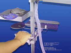 EECP MACHINE - Computer Control Console Part - [EECP] - [EECP(ECP) or Enhanced External Counter Pulsation is a modern machine designed in USA and approved by USDFA for treatment of heart disease arteries. It increases blood flow to the diseased arteries by 200% and opens up collaterals. Thus it relieves chest pain and difficulty in breathing. The patient can walk longer, breathe easier and have a much better quality of life. The five year survival rate is the same for surgery, stents and EECP(ECP).] - [Who can benefit from EECP(ECP) ? - Those who have been advised bypass surgery and choose not to have it.] - [Those who cannot afford the cost of bypass surgery.] - [Those who have other diseases which make them unfit for surgery eg. coexisting Diabetes Mellitus, Bronchial Asthma, Kidney failure, Thyroid disorders, old age i.e. more than 80 yrs.  Those who have already had bypass surgery done a few years earlier and don't want to suffer the experience again.] - [Those patients who cannot afford the exorbitant cost of angioplasty (upto Rs 3.75 lacs with two cipher stents and reopro).] - [Those patients who have chest pain or breathlessness of cardiac origin and do not wish to undergo any further investigation can go for EECP(ECP) directly.  Patients whose stents have got blocked again.] - [How does EECP(ECP) work?] - [Actually it is quite simple. The patient lies comfortably on a couch in an A/c room. The legs, thighs and buttocks are enclosed in rubber bladders like those in a BP cuff. Three electrodes are placed on the chest wall to monitor the heart rhythm. One sensor is placed on the index finger or earlobe to monitor the pulse wave. The machine is then started and it sends pressure waves to the air bladders synchronized with the heart beats in such a way that when the heart contracts, a negative pressure wave is sent through the legs so the blood meets with very little resistance. When the heart relaxes (during diastole) positive pressure waves send the blood back to the heart in a more effective manner. So the coronary perfusion is increased by 200%.This causes the collapsed collaterals to reopen and provide blood to areas starved of oxygen.] - [In brief EECP(ECP) results in; Increased diastolic perfusion pressure, Increased coronary perfusion, Increased coronary collateral flow to ischemic regions of myocardium, Decreased ventricular load, Increased venous return.] - [How does the patient know it benefits him ?  Patient starts feeling better in 3-5 days.His chest pain become less & his difficulty in breathing becomes better.] - [He can walk longer distances without onset of chest pain. His daily need of sub lingual nitrite tablets (sorbitrate or GTN) reduces dramatically.] - [TMT or exercise test is done before and after EECP(ECP). The ST segment depression seen before is markedly decreased eg. a 2-3mm ST depression can easily become 0.5-1mm after 35 days of EECP(ECP). The patient who could exercise say 4mins on the treadmill earlier can now exercise 10 mins without onset of chest pain or breathlessness.] - [Echocardiography is done before and after EECP(ECP). Ejection fraction or the efficiency of the heart improves from say 25% to 40% after 35 days of treatment.] - [There may be visible improvement in the ECG in the form of heart rate, ST segment depression & ectopics.] - [Stress thallium done before and after shows improved perfusion i.e. blood flow can be seen in those areas of the heart which were earlier starved of blood. Thus we see a marked improvement in almost all parameters of cardiac function measured before and after EECP(ECP).] - [So the good effects of EECP(ECP) can not only be felt by the patient but can also be demonstrated to his relatives and his treating Physician.] - [Cost of treatment (comparison) - EECP(ECP) is available in the most advanced Medical Cardiac centers like; The Cleveland Clinic, John Hopkins Medical center, Texas Heart Institute, The Mayo Clinic, JKF Medical Center Atlantis, BIMC New York city, University of California San Diego.] - [In London the cost is $12,000 and the waiting list is huge ref. The Sunday Express dtd. March 7th 2004  In Randhawa Hospital Amritsar, the total package cost is $ 2,500 only This includes 35 1hr EECP(ECP) sittings + complete blood tests including lipid profile, TMT test, and ECHO done before and after EECP(ECP).] - [Arrangement for accommodation can be made within the hospital @ US$ 30/day AC, @ US$ 50/Day in 3 Star Hotel within 800 Meters of the Hospital or @ US$ 70/Day in 4 Star Hotel within 2km]