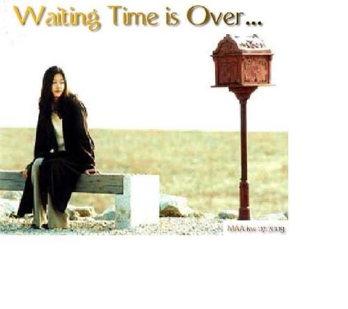 waiting - waiting for the time to come, waiting for someone,