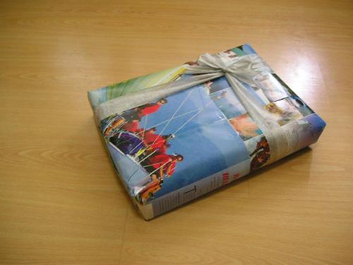 Gift Wrapping with Magazines - Recycling magazines to wrap gifts...