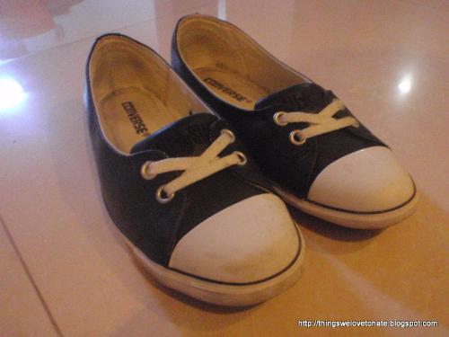 Converse Leather Slip on Pair of Shoes - this is a gift I received from my boyfriend for Christmas. It's a Converse Leather slip on pair of shoes.