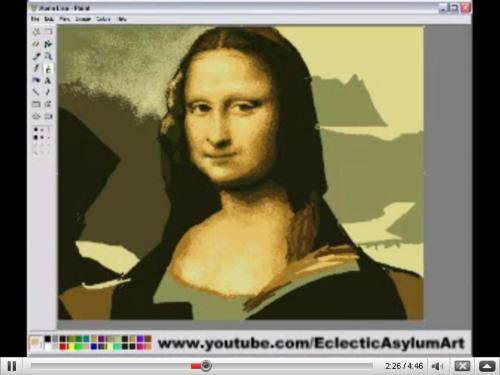 Monlisa (MS PAINT) - Drawing Monalisa with MS Paint