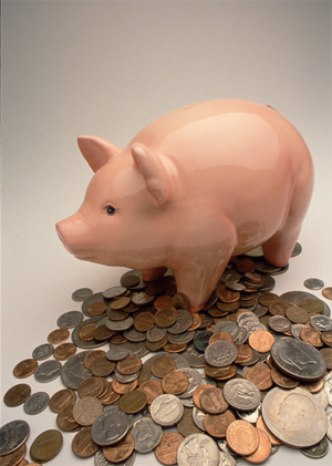 Piggy bank - save money...U never know when it will come handy in future....