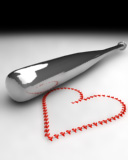 fight - a image of heart and weapon..