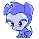 Puppyblew - This pretty puppy will fetch anything that is thrown for it. It eats almost anything! It loves children, too!