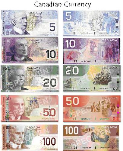 The canadian currency - This are few paper currency of the canada
