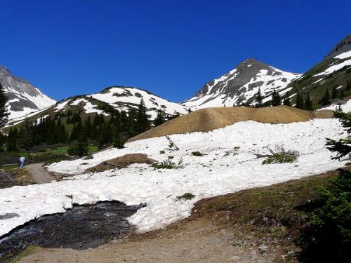 The best place of the world? - So much of natures creations in one frame...the rock,the greenery & the snow all in there. This has to be one of the best place of the world...