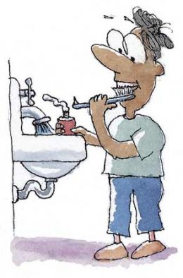 Brush your teeth - You should brush your teeth atleast twice a day.