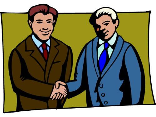 Friends shaking hands - clipart of friends shaking hands