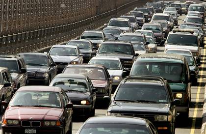 traffic jam - traffic jams are a serious problem in the metros especially. All cause of the population boom...