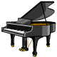 Ornate Grand Piano - A true masterpiece. This was given out by the advent calendar in Y7.