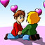 lovers - cartoon image of lovers