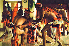 the igorot men - The photo shows the Igorot men.