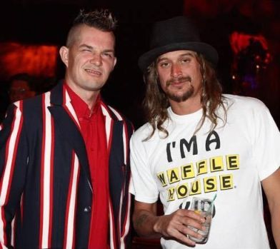 Waffle House Kid! - Kid Rock wearing one of the infamous Waffle House shirts.