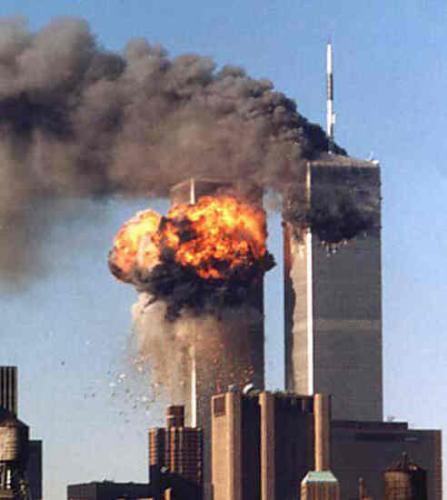 terorism - 9/11 attack on twin towers