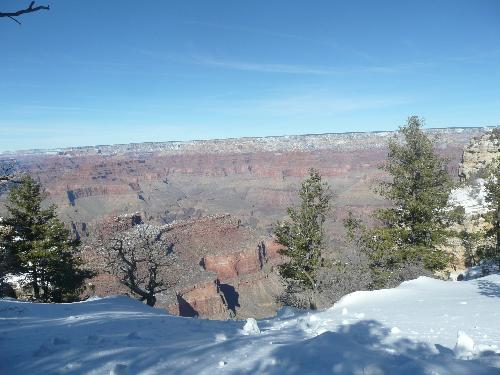 Grand Canyon - The Grand Canyon with snow taken 12/28/2008 around noon.