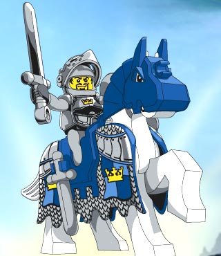 More Lego Knights - One of the newer promo posters of the Lego Blue Knight