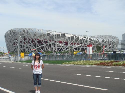 visit nest stadium - August 16,i visit national nest stadium with my best friend