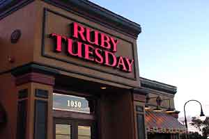 Ruby Tuesday - We ate at Ruby Tuesday for our anniversary.