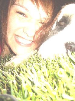 Me - My Dad's dog and I.