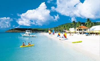 Beaches - This is the sandals beach in antigua. Here in Antigua we have 365 beaches................