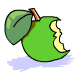 Bitten Green Apple - Oh dear, it looks like someone has bitten this apple. You can have it a bit cheaper.
