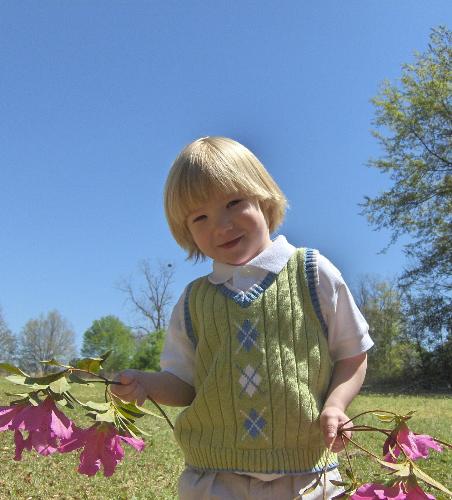 Easter pictures - Just a picture I took of him on Easter.