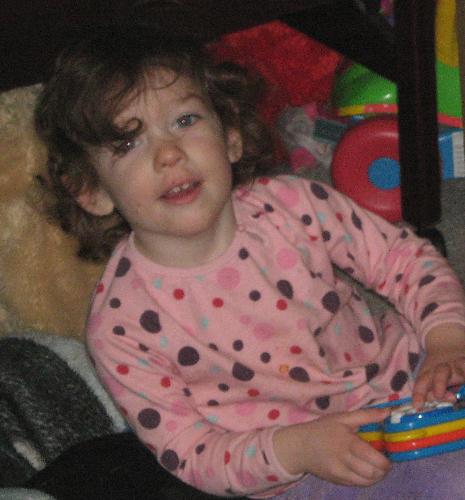 My Girl - A photo of my daughter playing with a new book she got at Christmas!